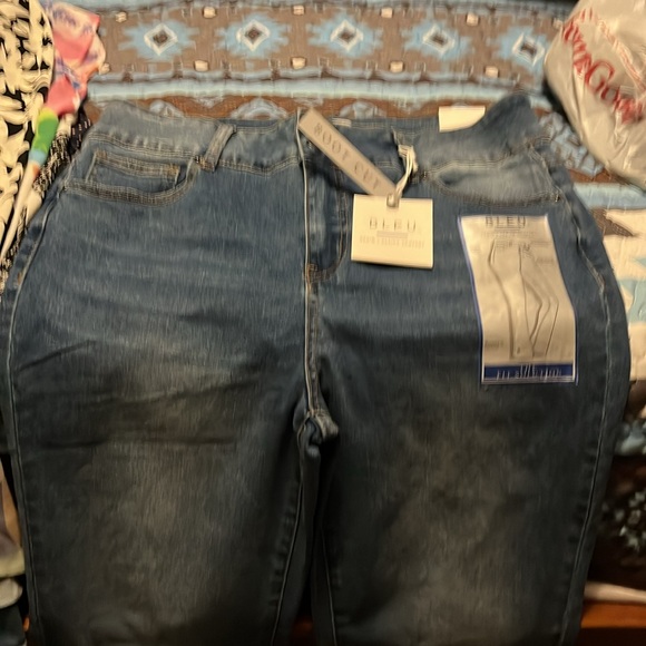 Blue stretch bootcut jeans - Picture 6 of 8